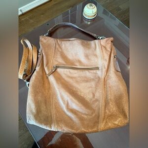 🌼Vintage Nine West Large brown Hobo cross body🌼
